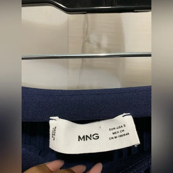 Mango Satin Effect Pleated Midi Skirt - Picture 4 of 5